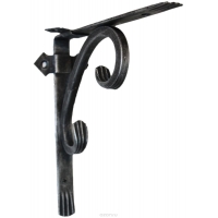 Кронштейн кованый 20 х 20 см | Цвет: черный-серебро Кронштейн кованый 20 х 20 см | Цвет: черный-серебро