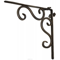 Кронштейн кованый 30 х 30 см | Цвет: черный-бронза Кронштейн кованый 30 х 30 см | Цвет: черный-бронза