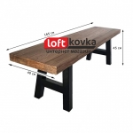 Лавка «Dining Bench» купить в магазине мебели Loft