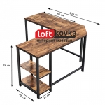 Фото компьютерный стол в стиле лофт